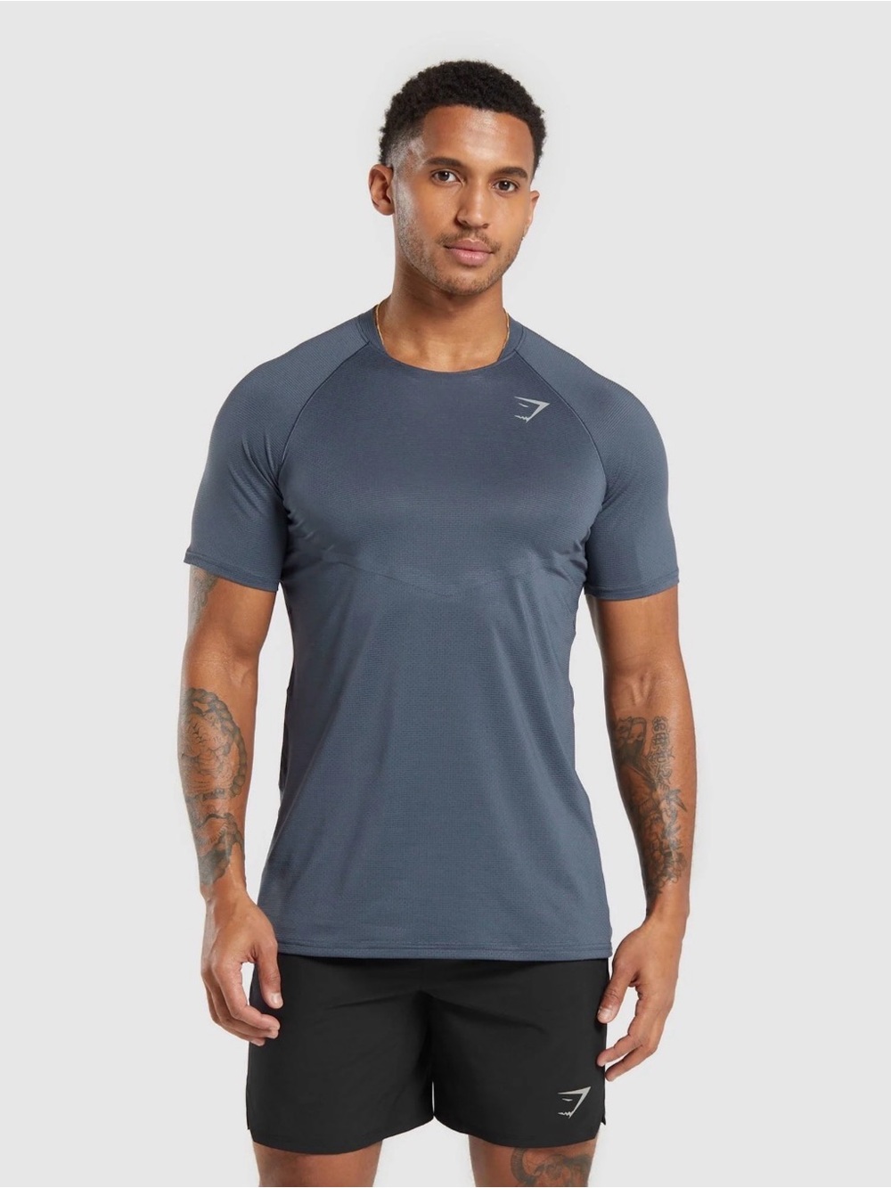 Gymshark Men’s Charcoal Grey Crewneck Training Tee